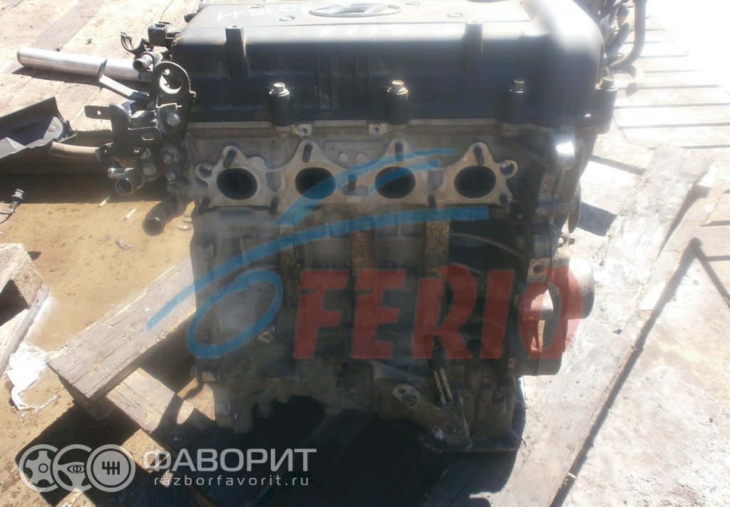 Двигатель (с навесным) для Hyundai i20 (PB) 1.4 (G4FA 100hp) FWD AT